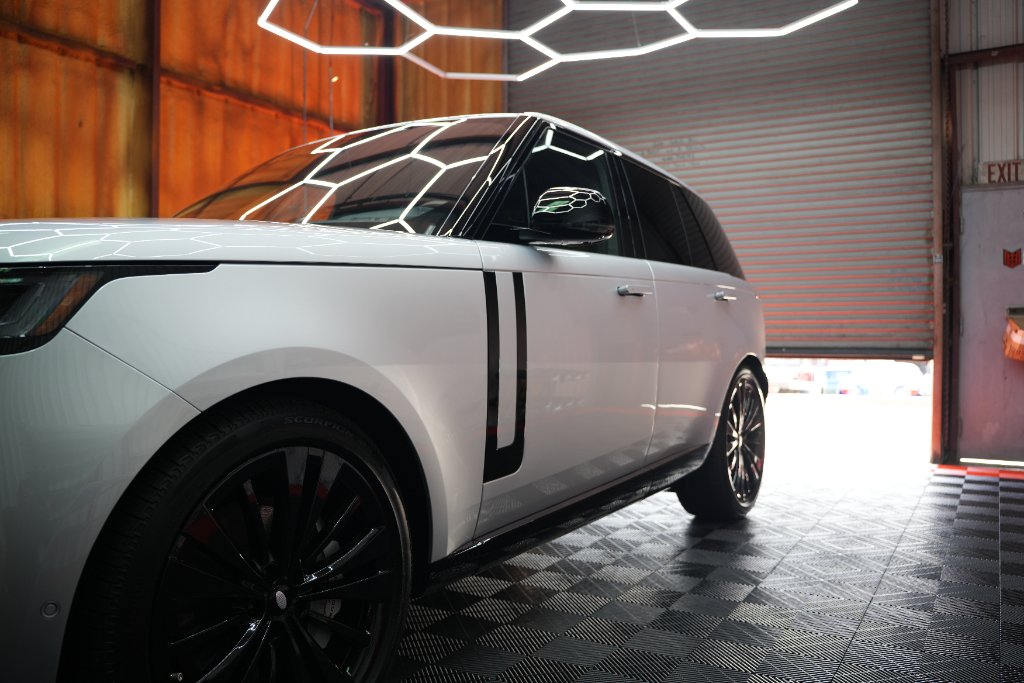 White Range Rover in the detail studio for PPF