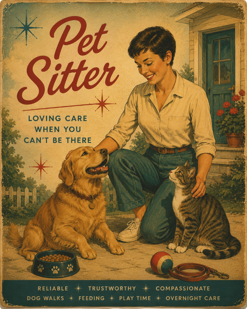 Kate — Pet Sitter illustration