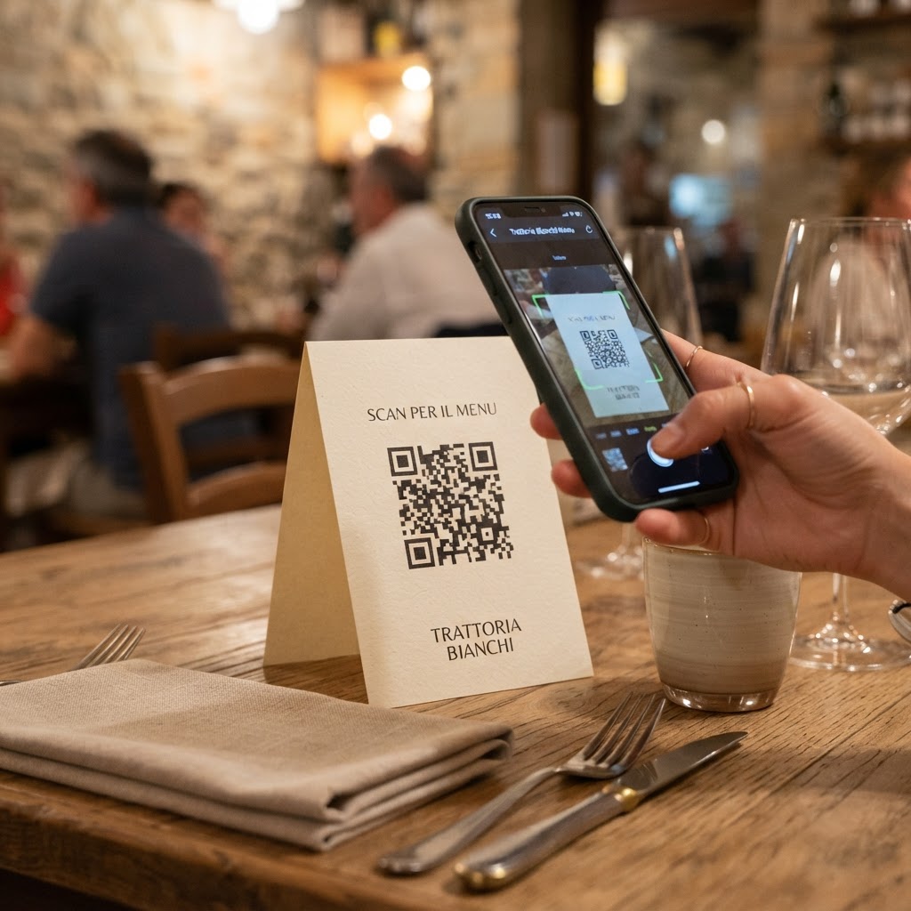 Menù con QR code: pro, contro e come farlo bene