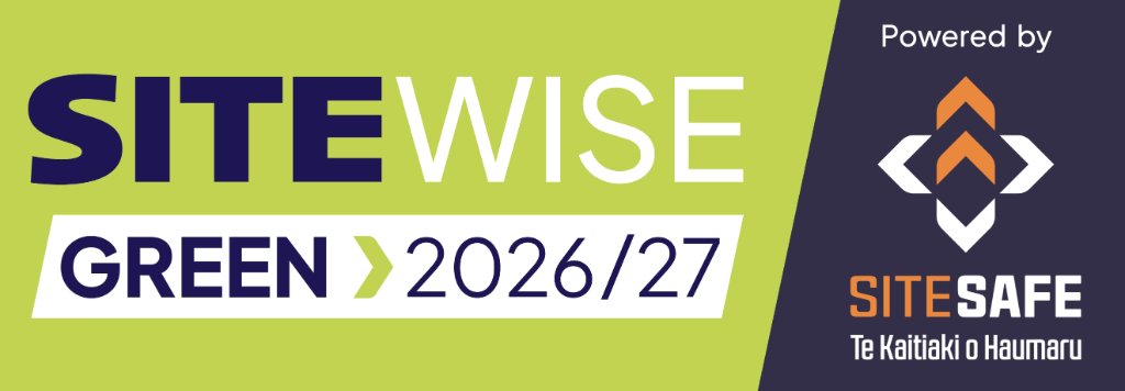 SiteWise Green prequalification badge 2026/27, powered by Site Safe