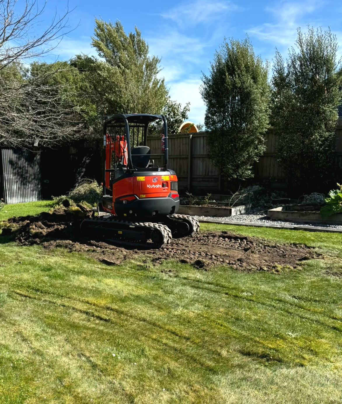 Kubota U27-4 Mini Excavator — Residential Earthworks