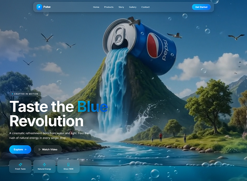 Pepsi Landing Page