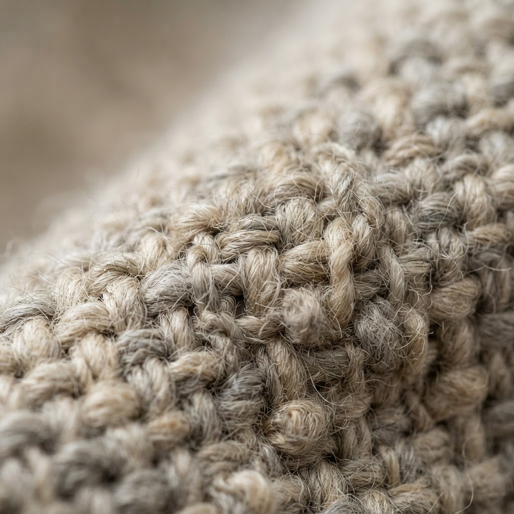 Organic Belgian Linen texture detail