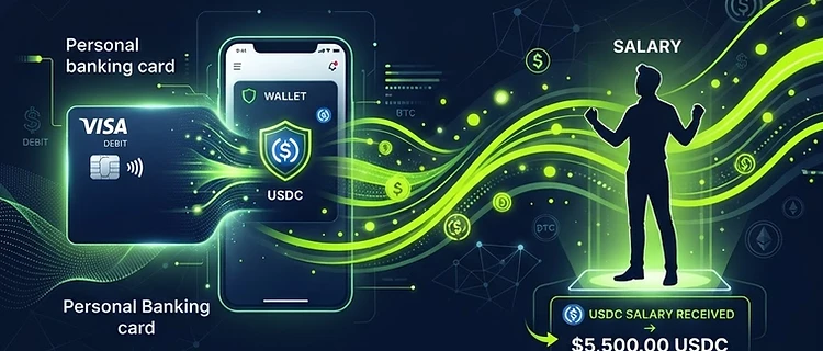 Personal Checking Account with Crypto: Convert Your Salary to Stablecoins