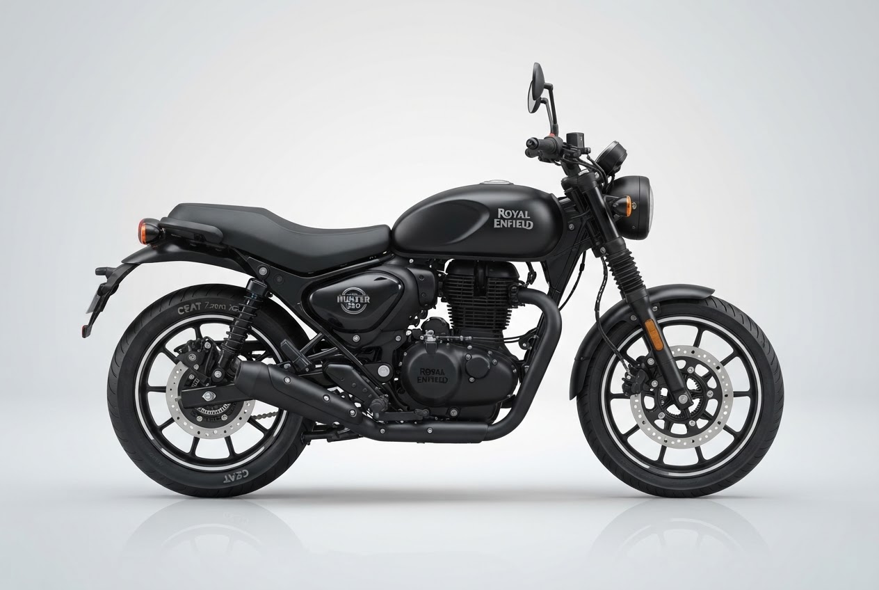 Royal Enfield Hunter 350 for best bike rentals in Kolkata