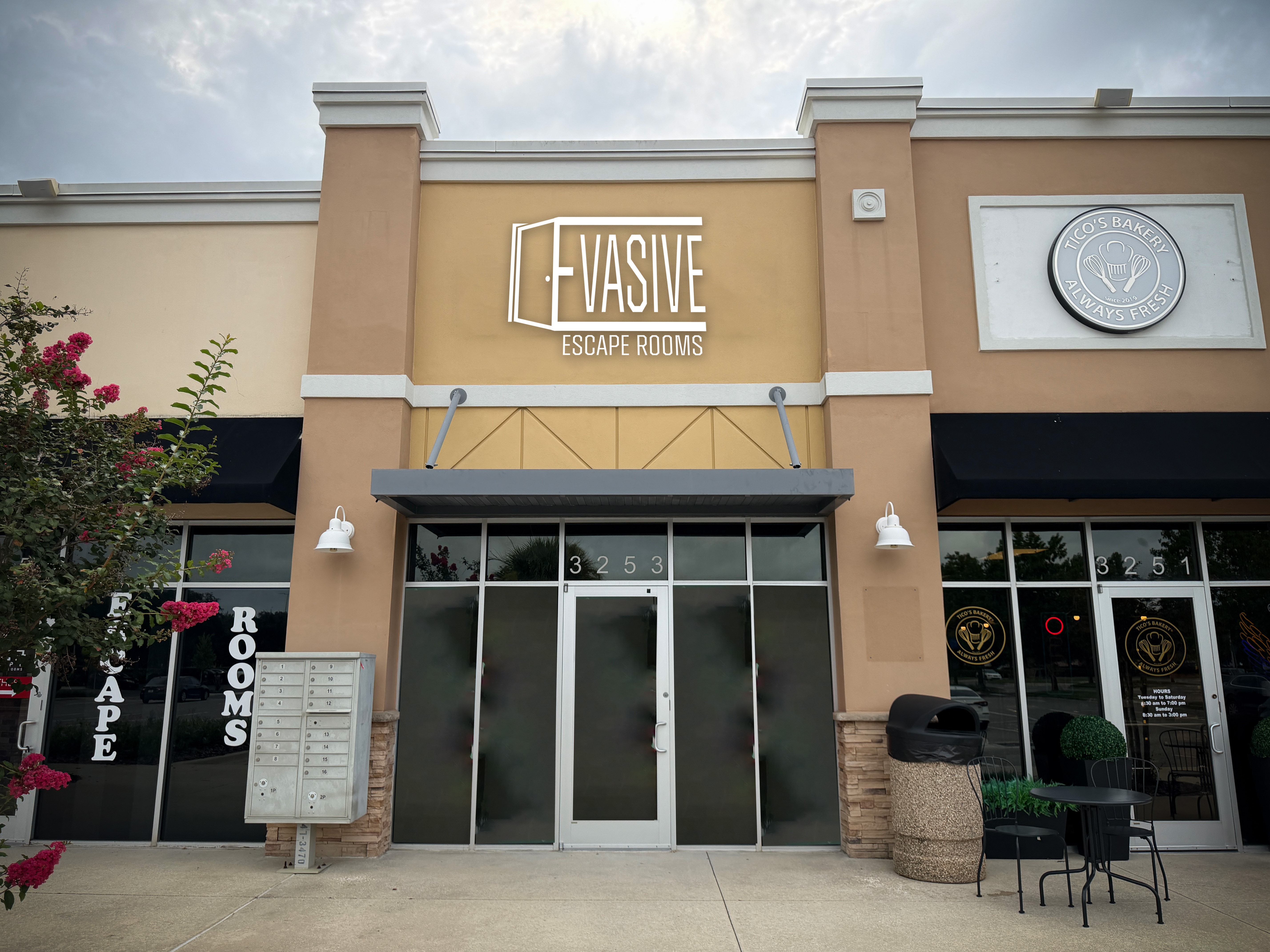 Evasive Escape Rooms Kissimmee location at 3253 Rolling Oaks Blvd, near Margaritaville Resort Orlando