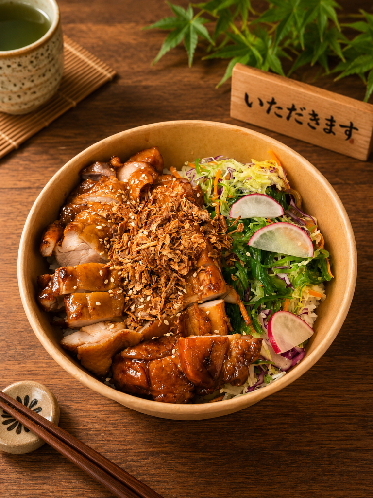 Teriyaki Chicken Poke Bowl