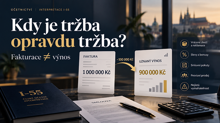 Kdy je tržba opravdu tržba?