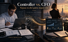 Controller vs. CFO: nejsou to dvě patra stejné role