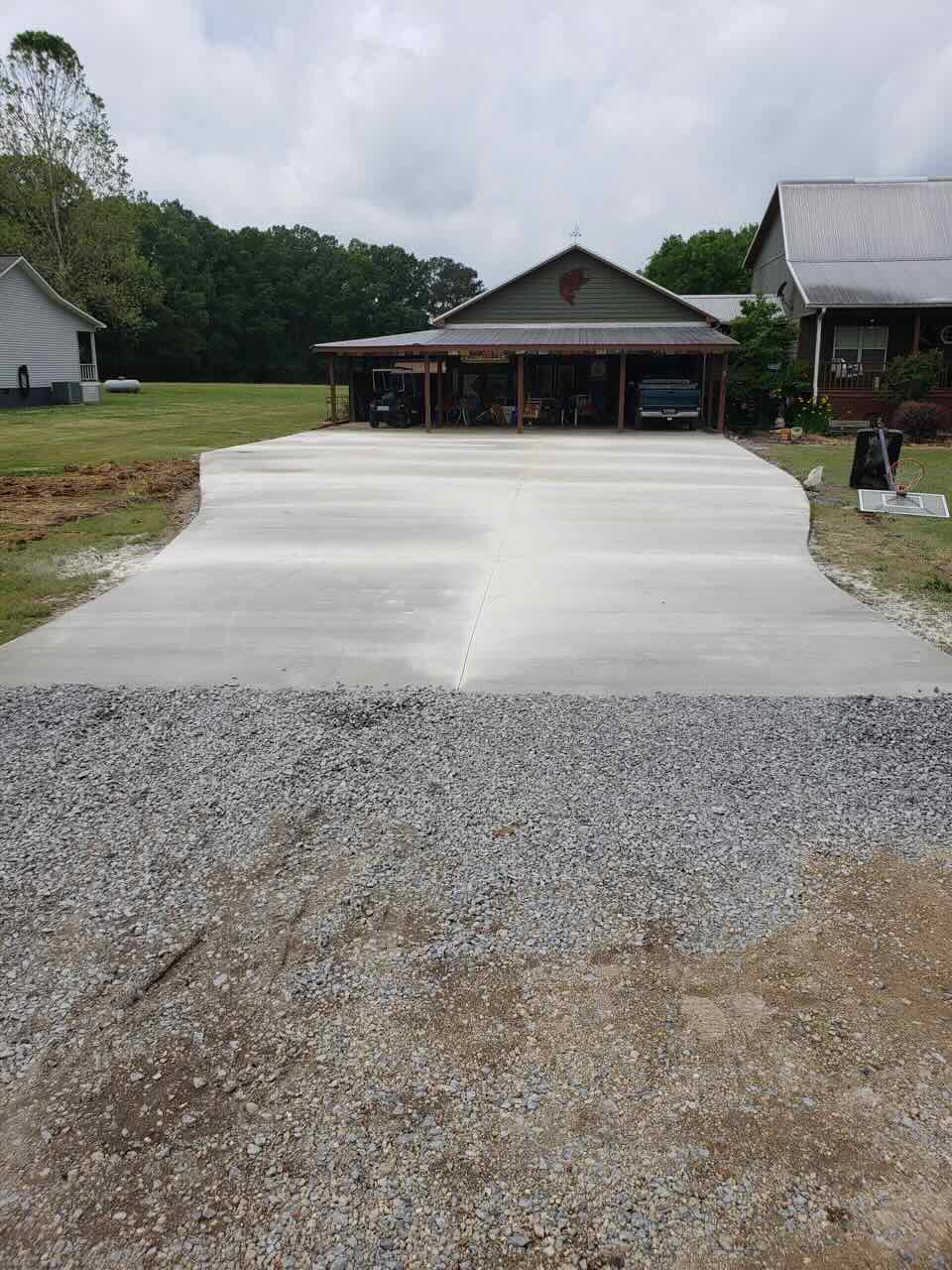 Driveway with Drain