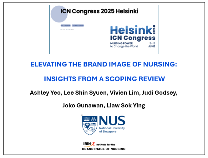 BIN presentation by National University of Singapore and IBIN at the International Council of Nurses Congress 2025 in Helsinki