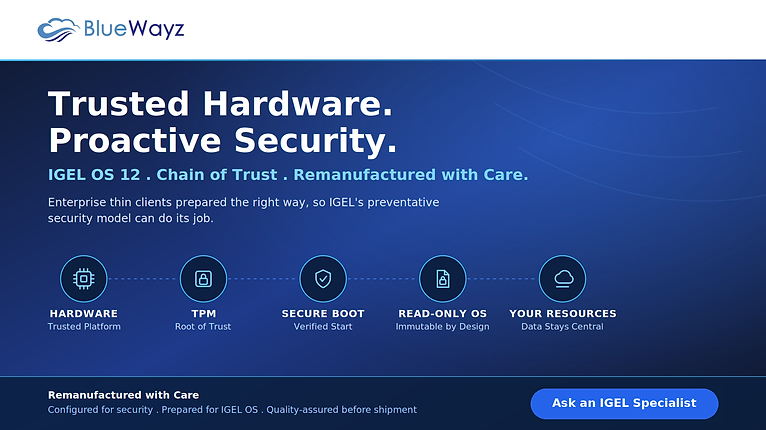 Does IGEL's Chain of Trust Hold Up on Remanufactured Hardware?