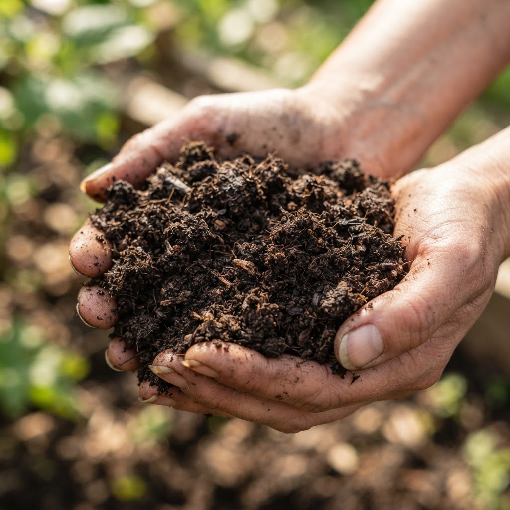 Martian Mix bulk Grade A compost, processed and screened for commercial delivery