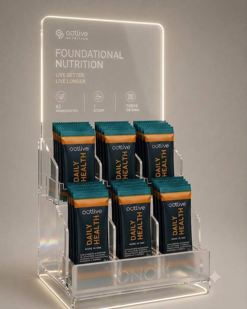 ONOM Design — Displays em acrílico premium para empresas