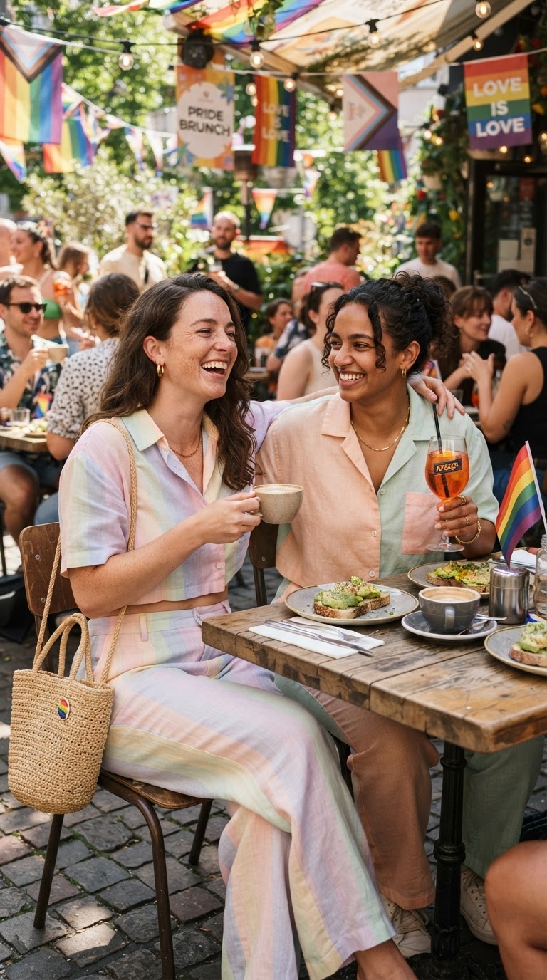 Chic Linen Brunch Sets — women's pride outfit for Pride Brunch