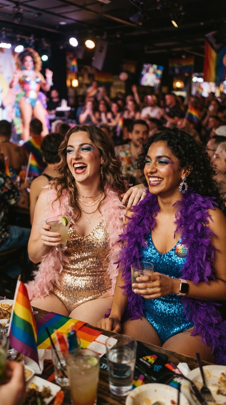 Show-Stopping Drag Brunch Glam — women's pride outfit for Drag Brunch