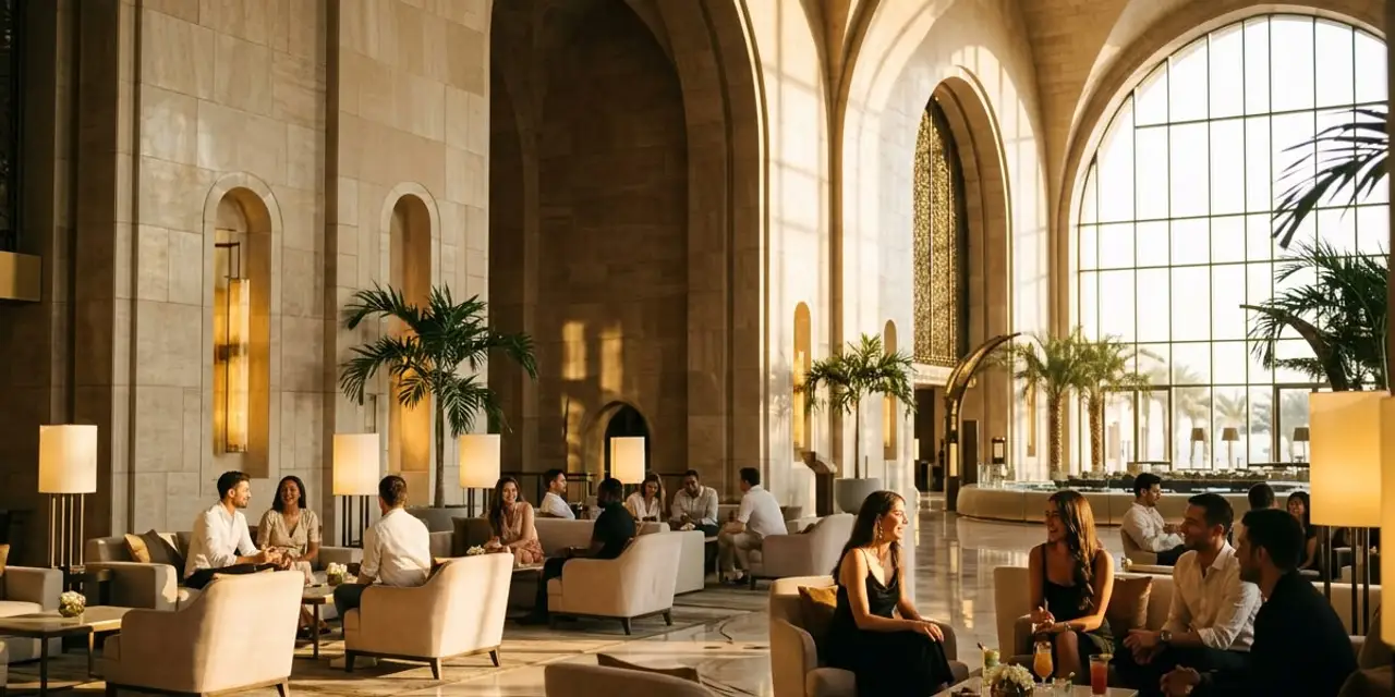 Lobby d'hôtel oasis