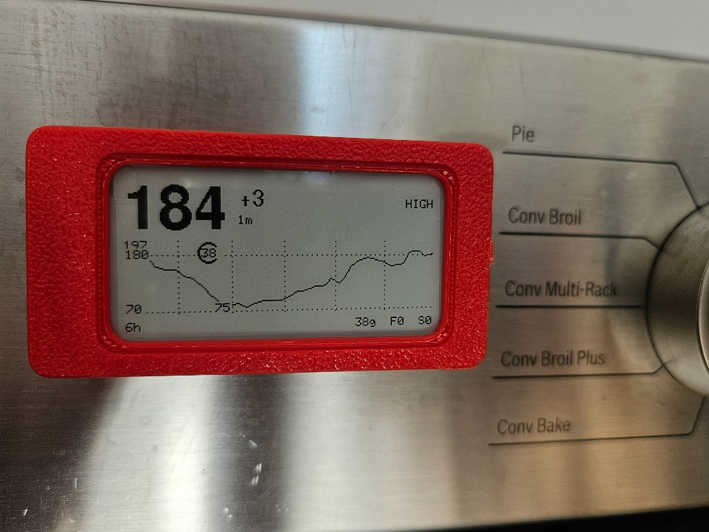 Red case on oven