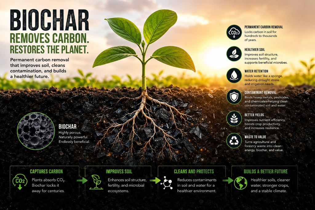 Biochar: The Carbon Removal Solution That Improves the Planet Instead of Just Offsetting It
