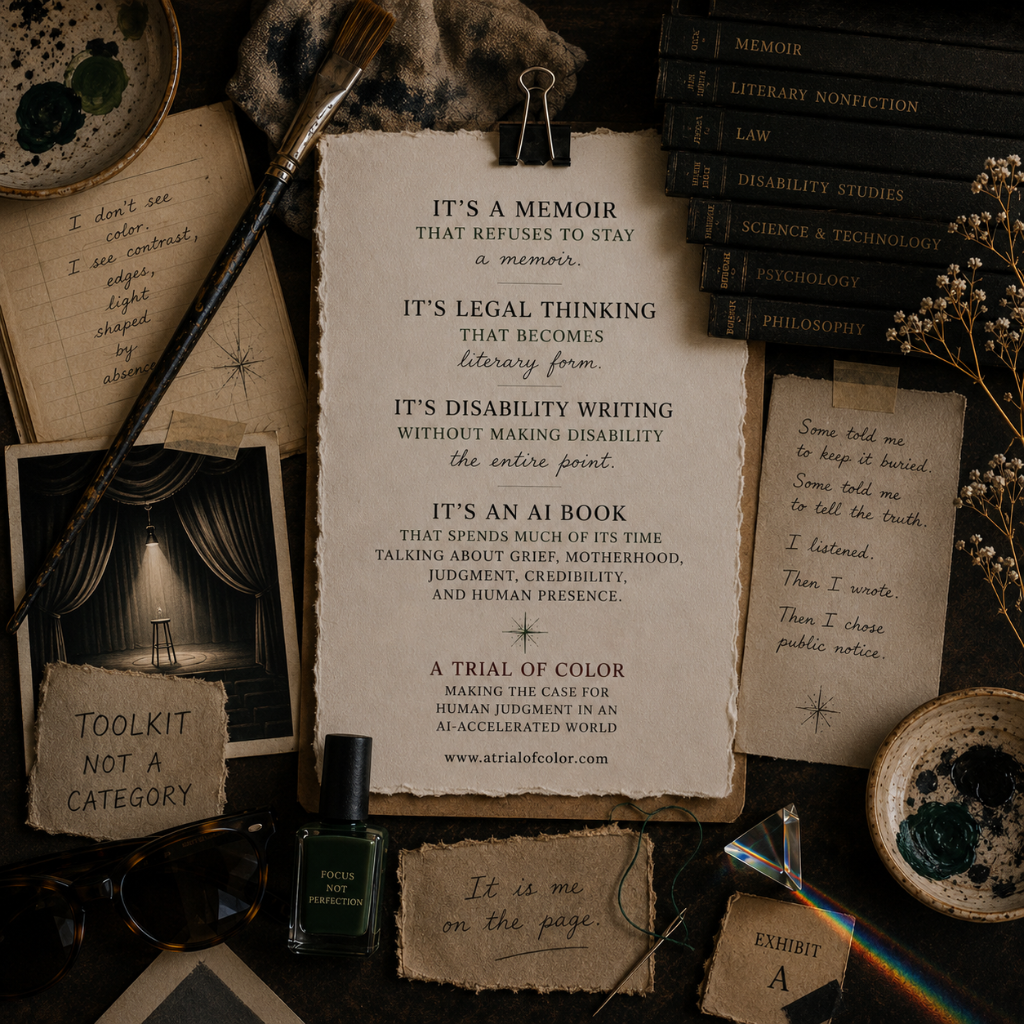 A note from the author on genre — A Trial of Color