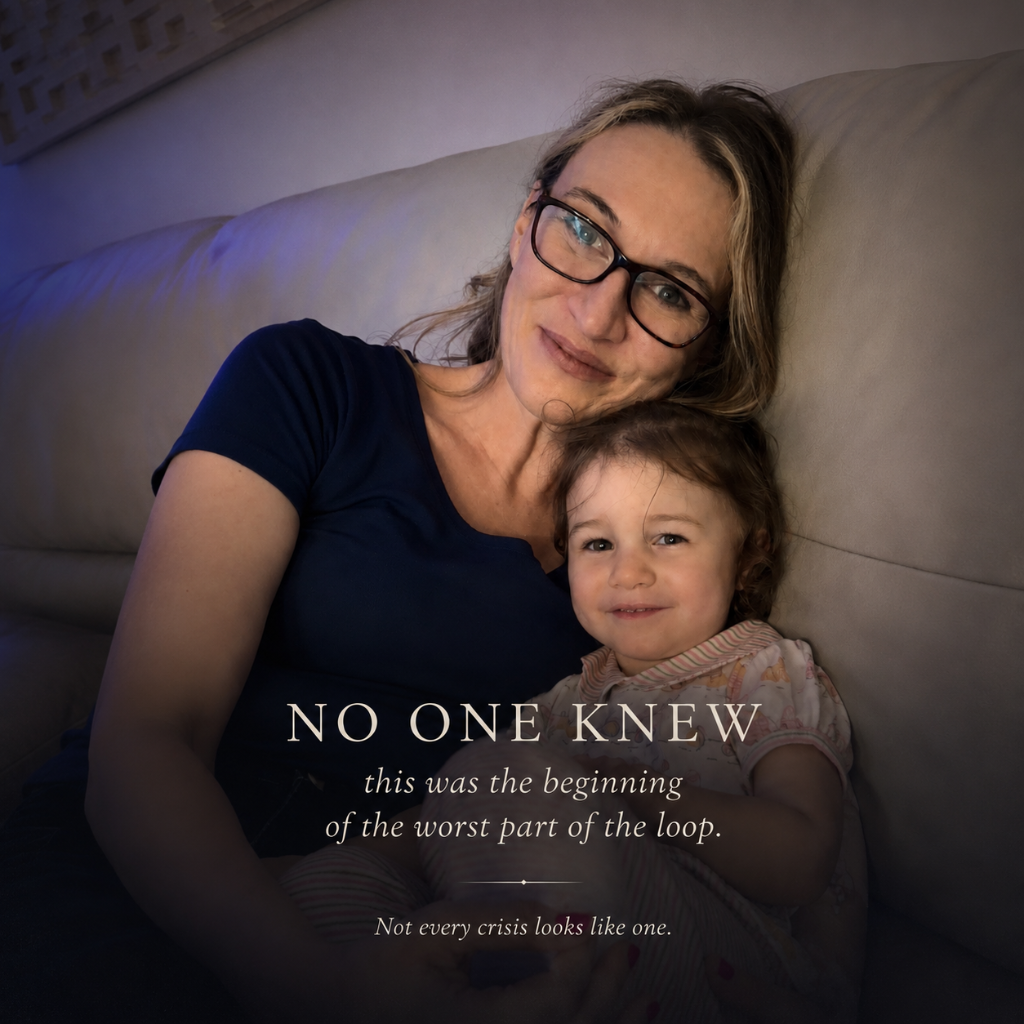 No One Knew — a photograph of Kathleen C. Thompson holding her daughter