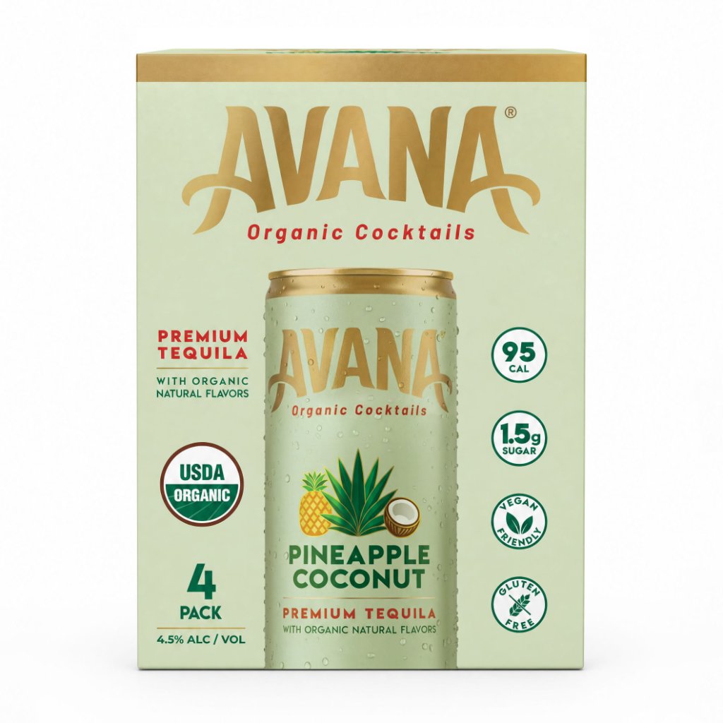 Pineapple Coconut 4-pack front