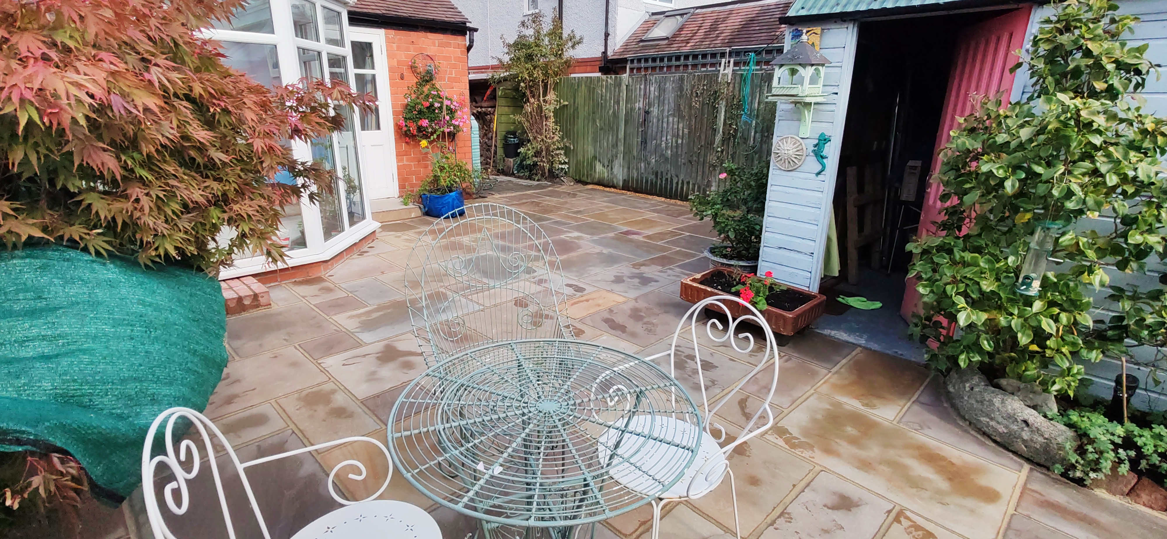 Indian stone patio