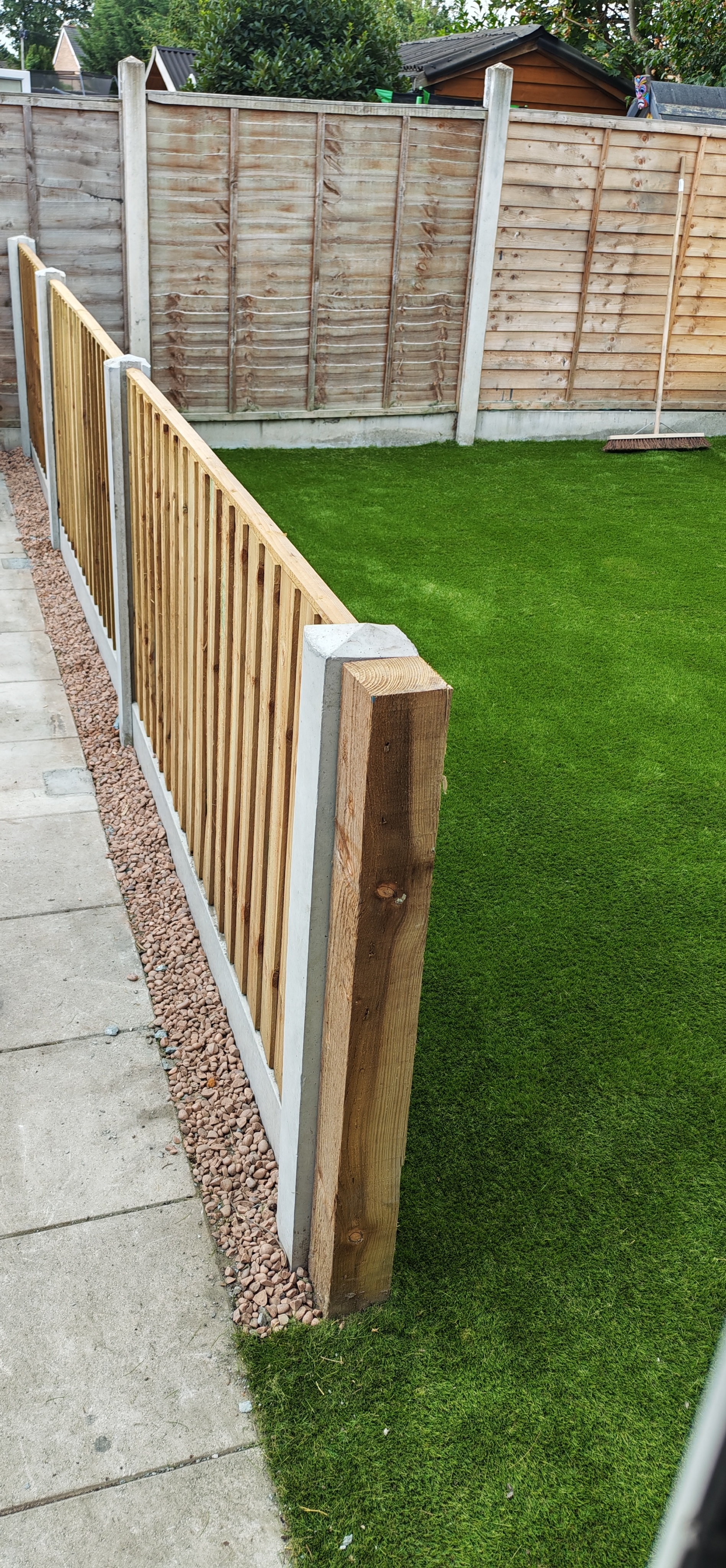 Artificial Lawn & New Fencing in Shropshire — completed landscaping project by Shropshire Landscaping & Design, serving Shrewsbury, Telford, Ellesmere & Oswestry