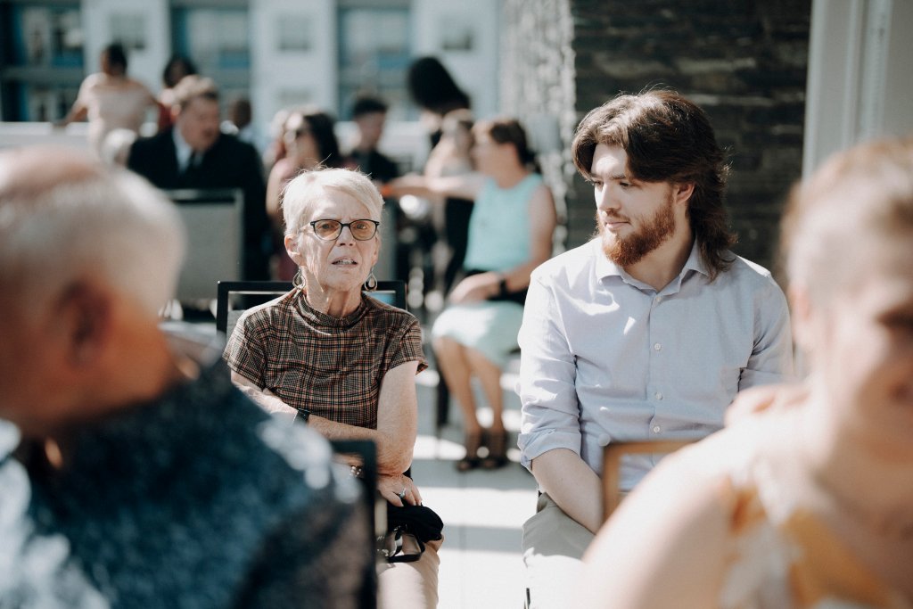 Guests at ceremony