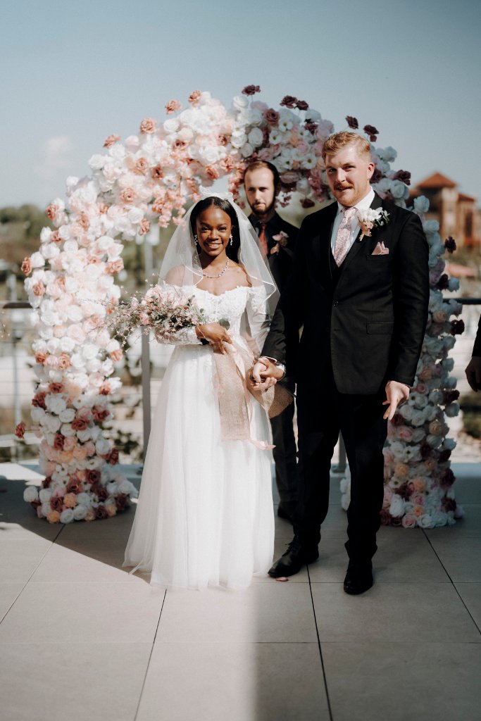 Flower arch moment