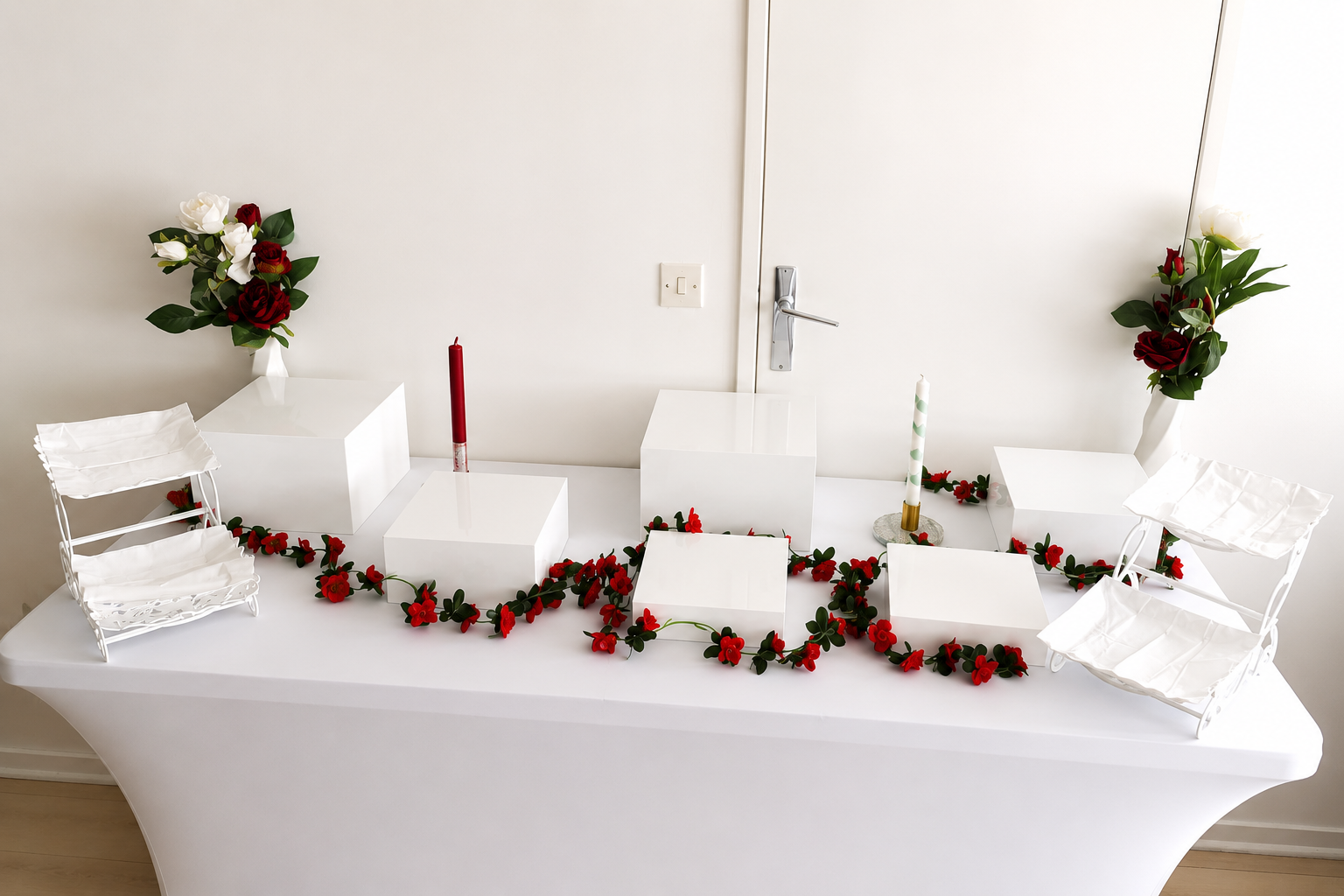 Présentoirs cube blanc (lot de 6)