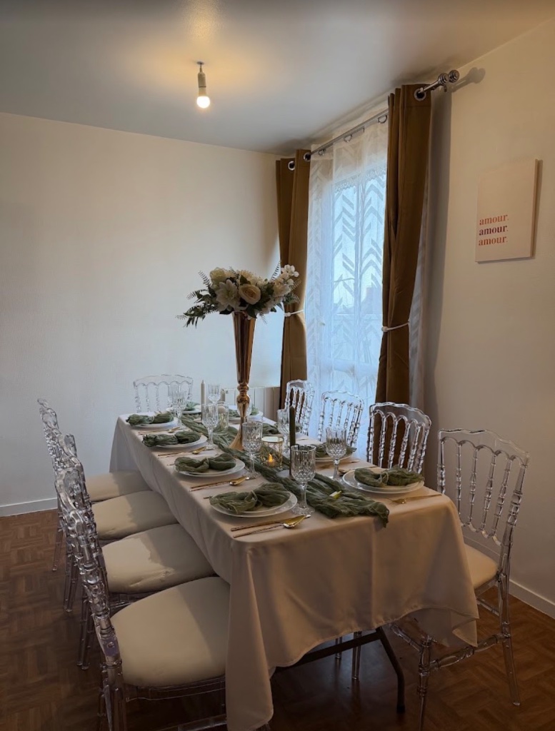 Art de la table pour réception