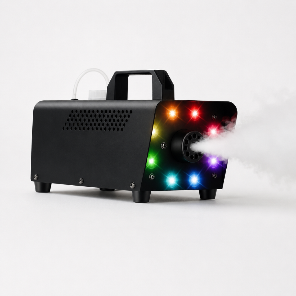 Appareil à fumée + jeux de lumières LED