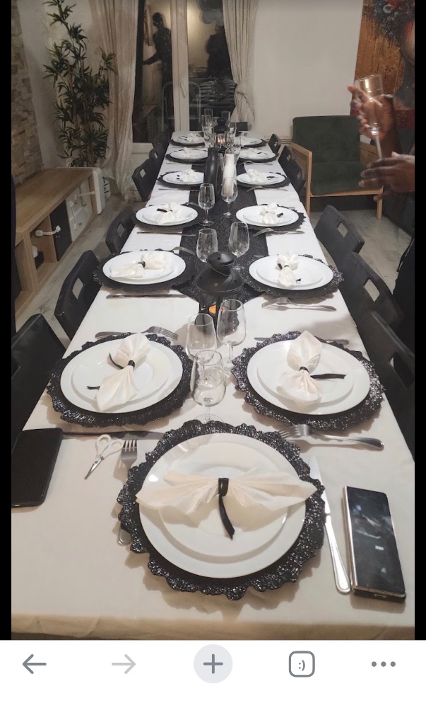 Table de réception chic