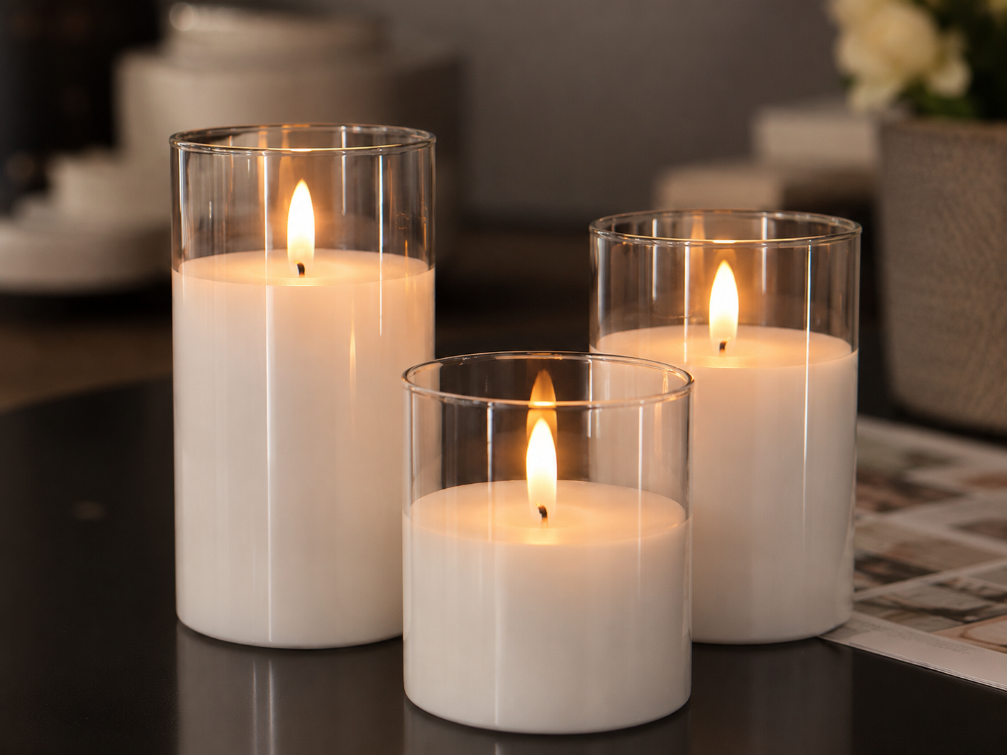 Bougie LED (lot de 3)