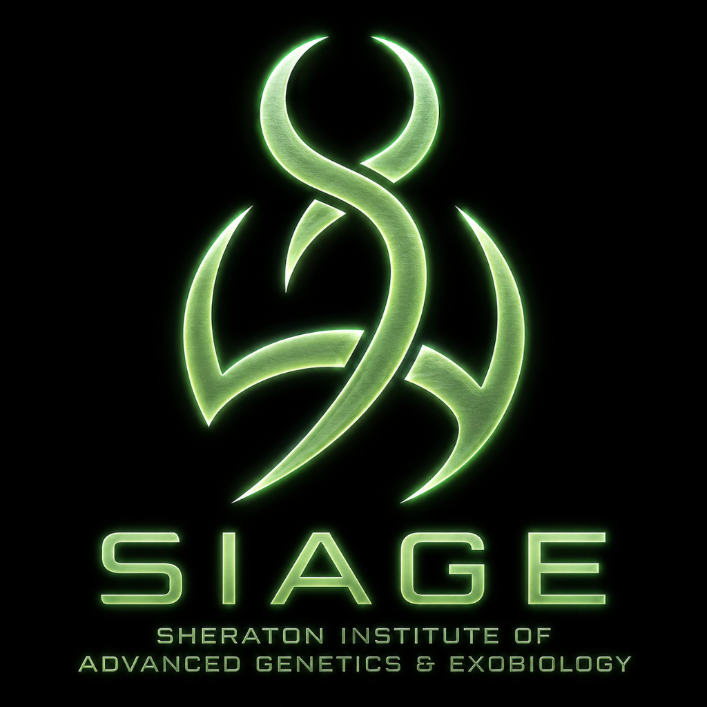 SIAGE — Sheraton Institute of Advanced Genetics & Exobiology logo