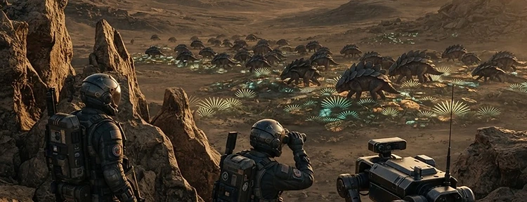 The hunt on Asteria's second moon