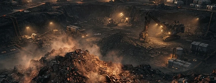 Mining operations on Eos-7