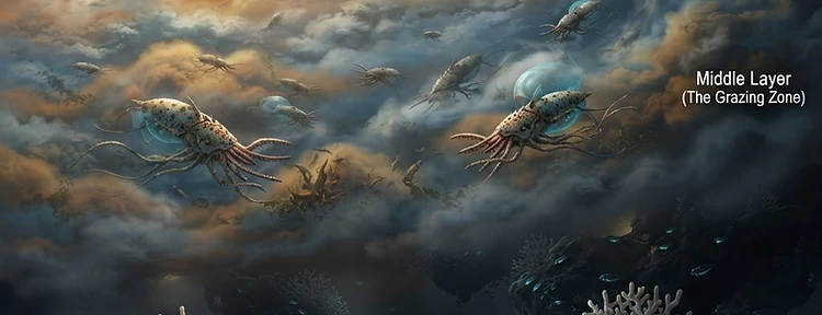 Gas giant vertical ecosystem