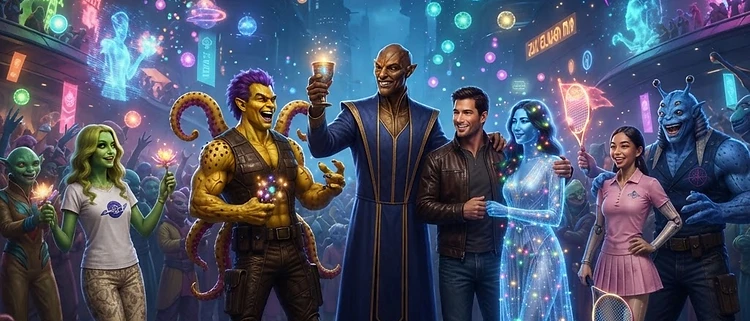 The Zul'Elkoen Mal Festival — a celebration of the many species of the Consortium