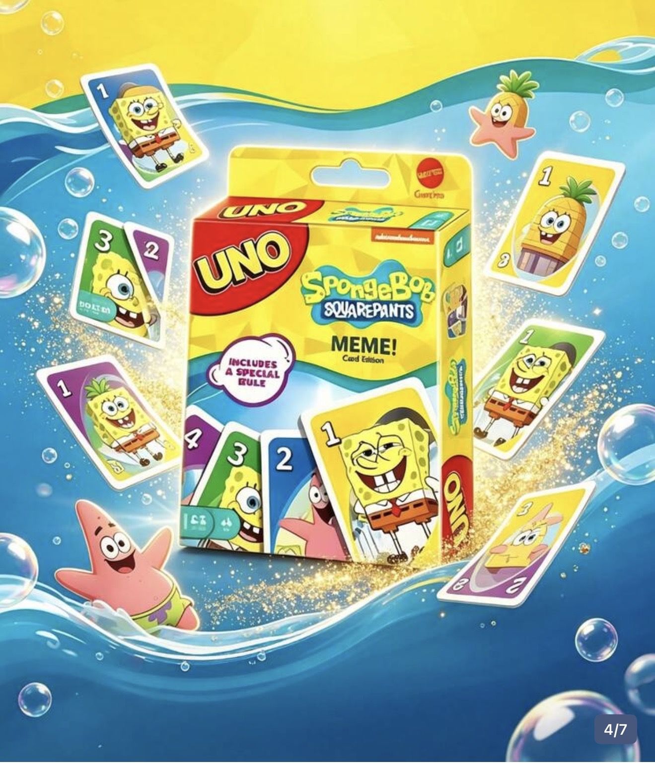 UNO SpongeBob SquarePants Card Game