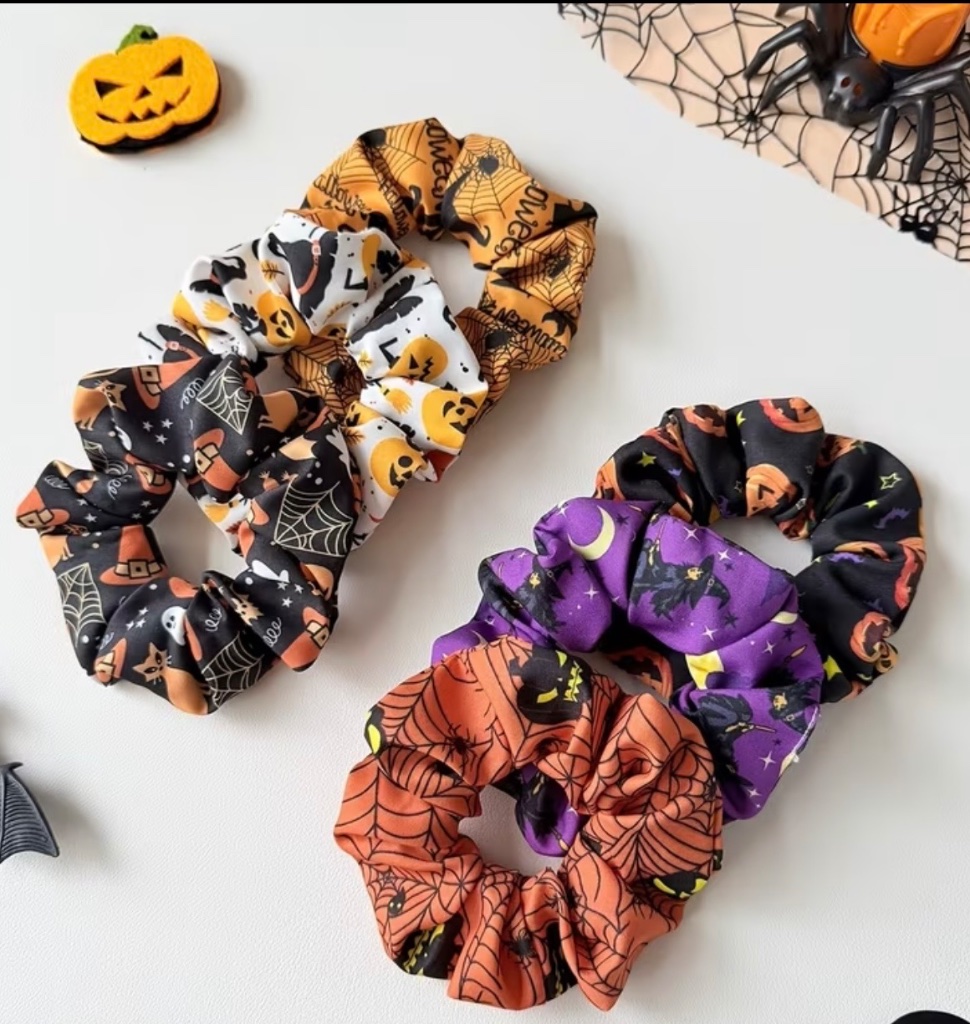 Halloween Scrunchies (set of 6)