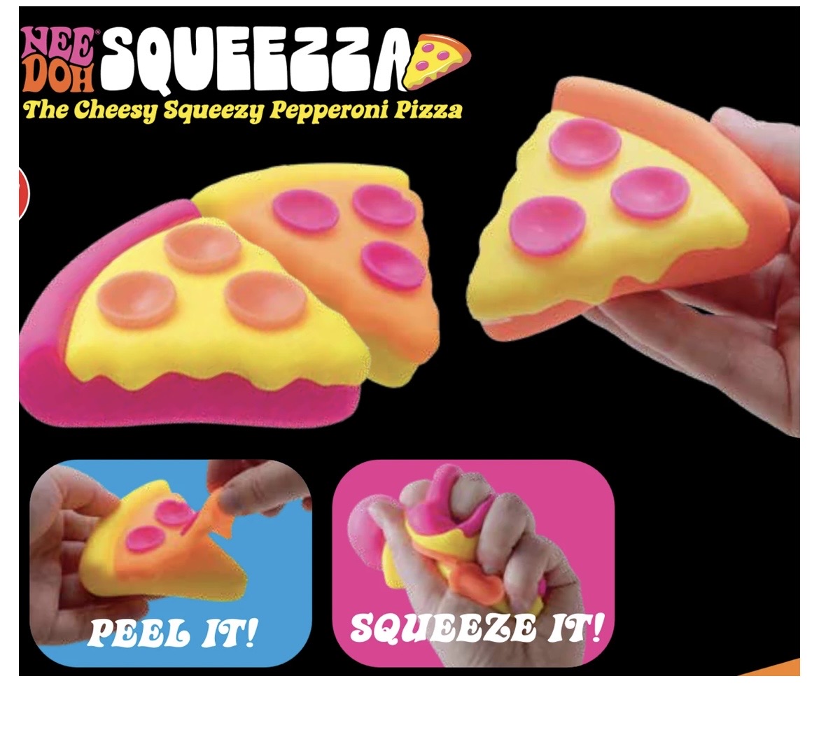 NeeDoh Squeezza Pizza Fidget Toy 4