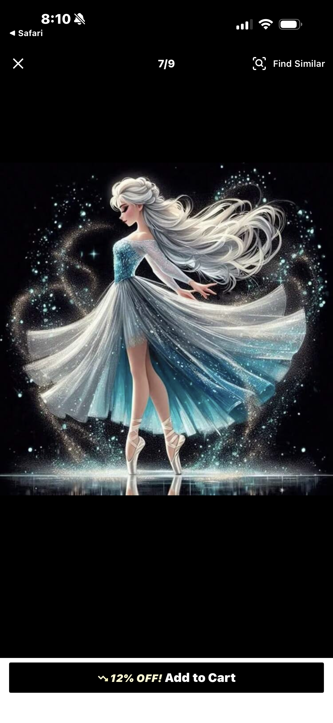 Elsa Inspired 5D Diamond Art — 30cm x 30cm