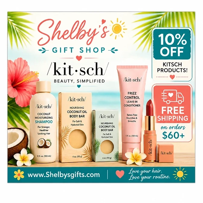 10% off all Kitsch products - Free shipping on orders $60+