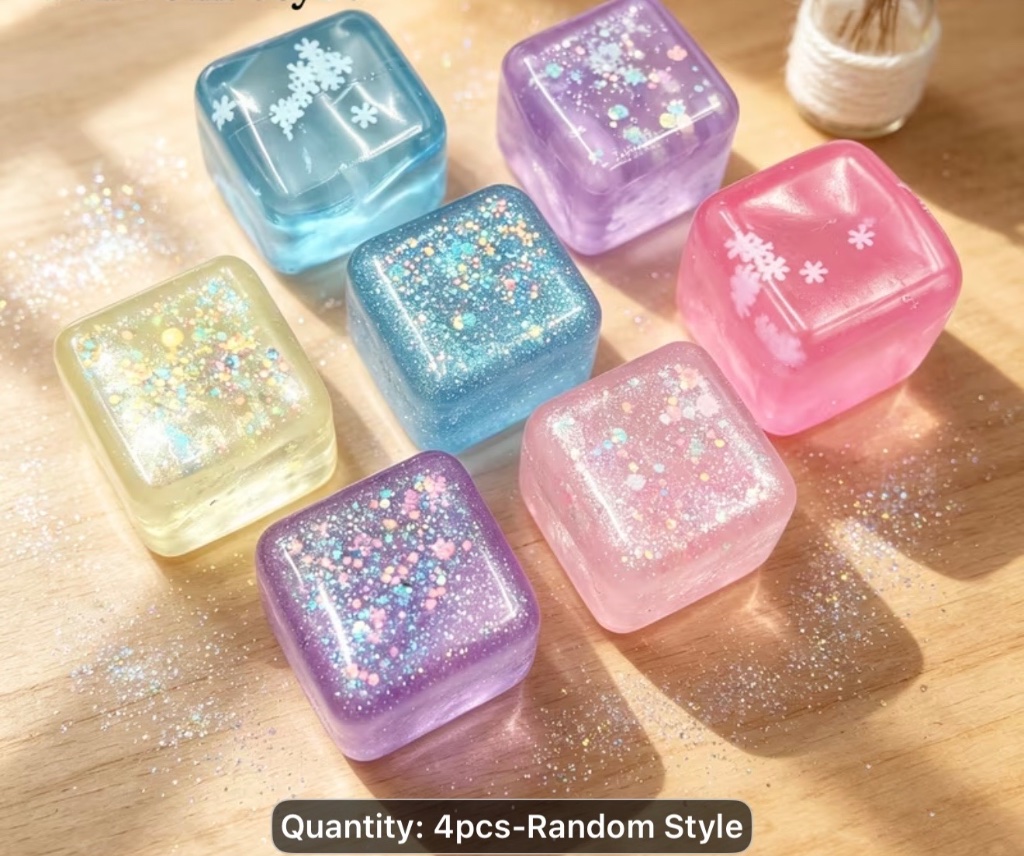 Set of 4 Squishy Cubes