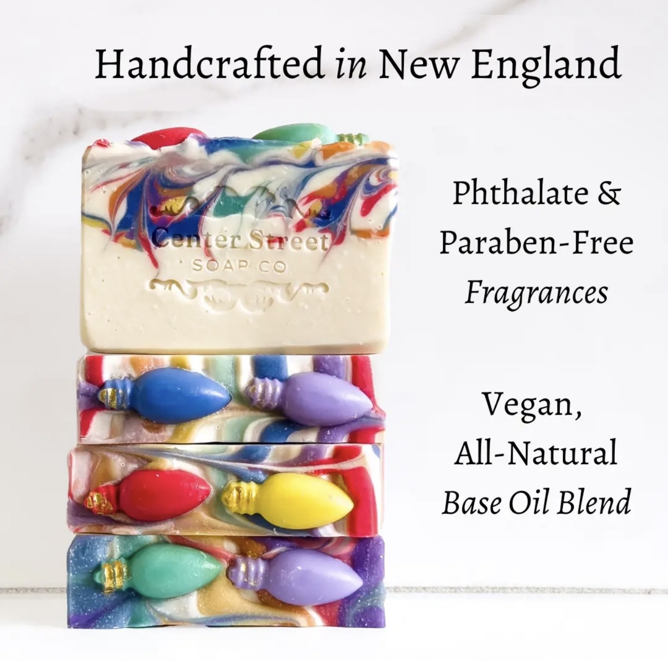Deck The Halls Christmas Handmade Bar Soap - 4oz 3