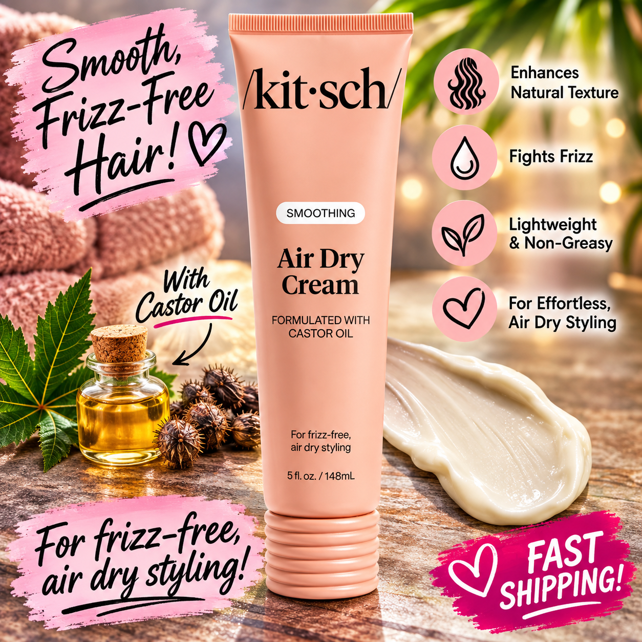 Kitsch Smoothing Air Dry Cream