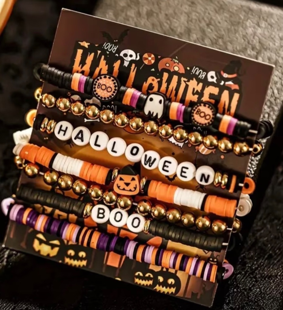 Halloween Headband & Bracelets (pack of 6) Set 3