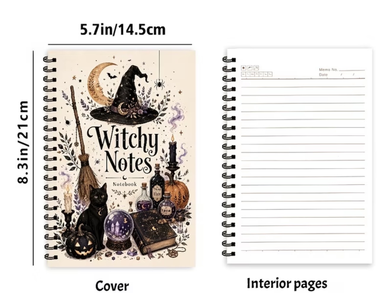 Witchy Notes Notebook 3